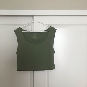 ReoRia Olive Green Cropped Tank